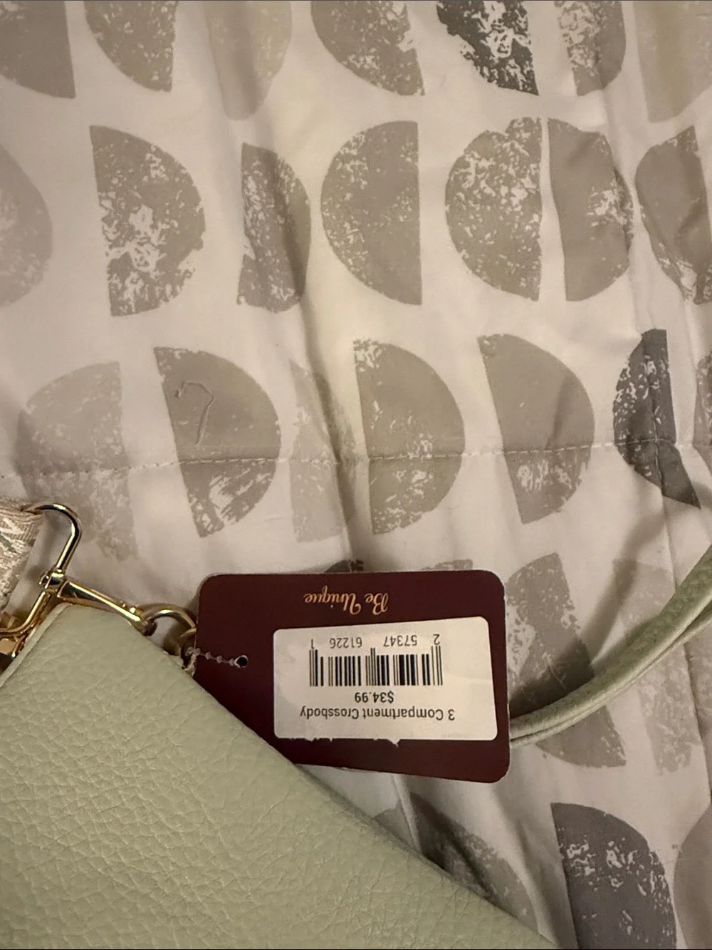 Jen & Co Mint Green Women's Crossbody Wristlet with Detachable Strap